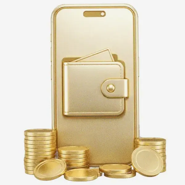 Smartphone with wallet — Spinfin