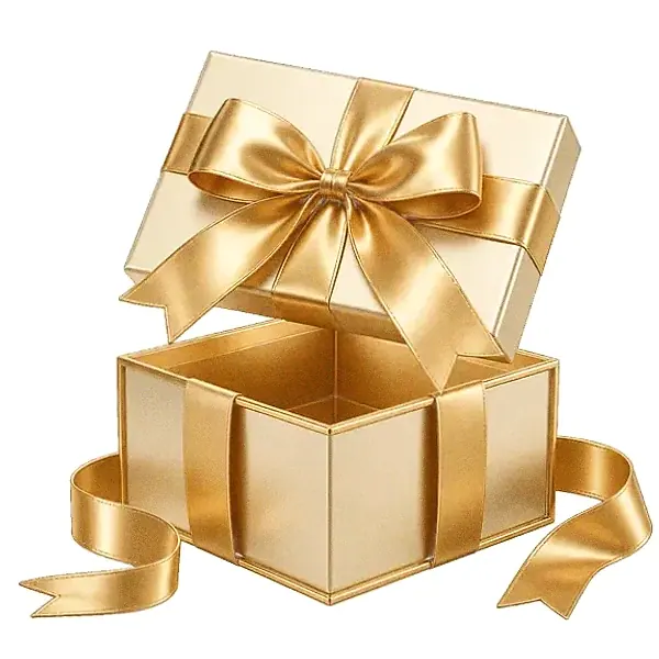 Open gift box — Spinfin