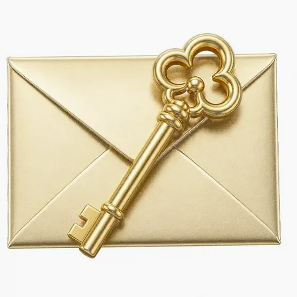 Key on envelope — Spinfin