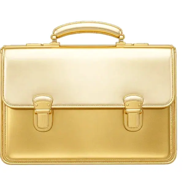Leather briefcase — Spinfin
