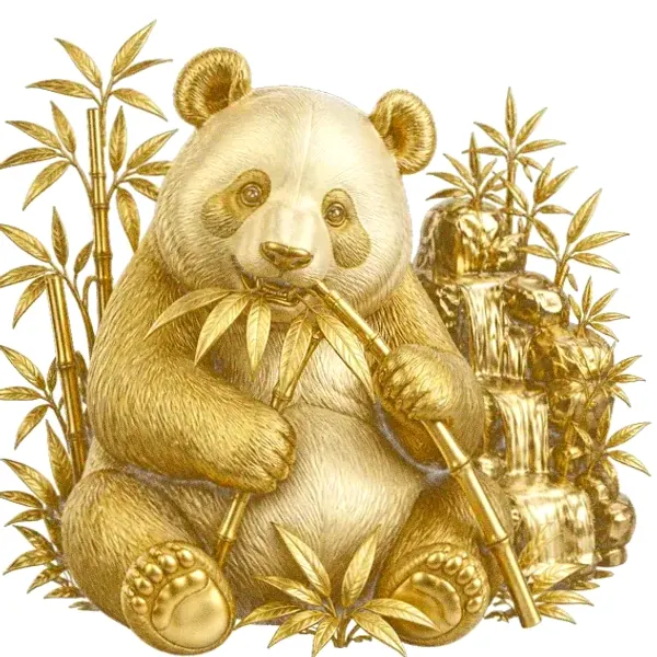 Panda eating bamboo — Spinfin